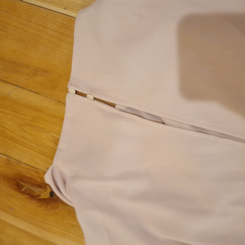 Zara Dusty Pink Pleated Wide-Leg Jumpsuit with Belt - Picture 14 of 15